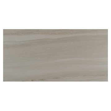 12"x24" Flow Porcelain Tiles, Set of 7, Ivory