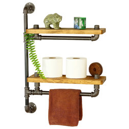 Industrial Bathroom Shelves by Loft Essentials