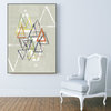 "Stamped Triangles II" CF Print, 18"x24"