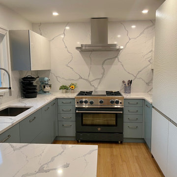Smaller Kitchen in an East Northport, NY Cottage