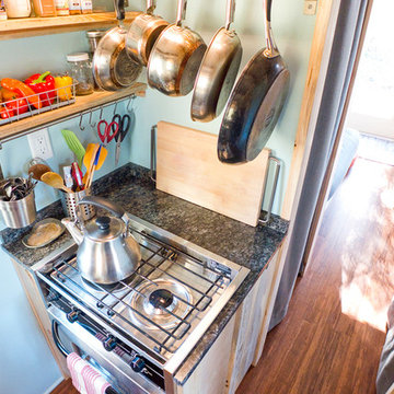 Tiny House Stove and Storage