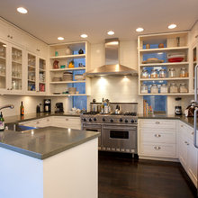 Open shelves over window
