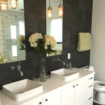 Marble Inspired Restrooms