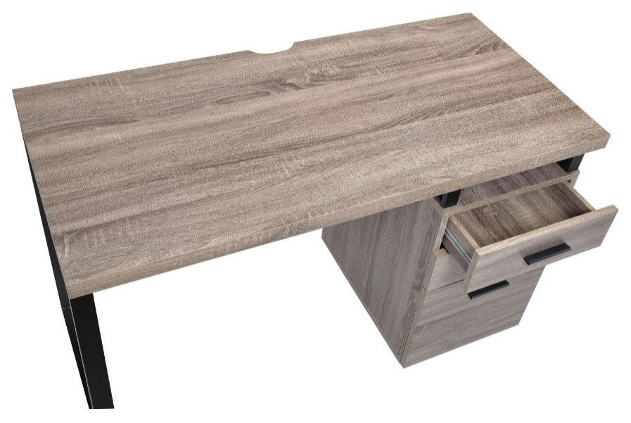 Acme Coy Desk Gray Oak