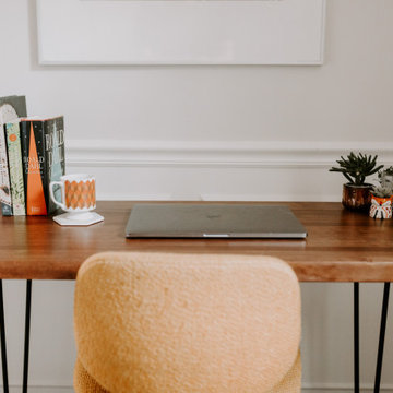 Butcher Block Computer Desk