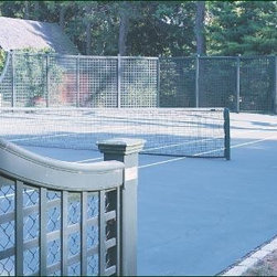 Verde Lattice Tennis Court - Home Fencing And Gates