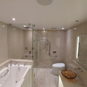 Condominium Washroom renovation Handicap accessible