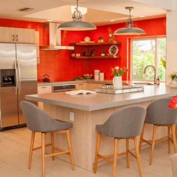 Red Kitchen Makeover