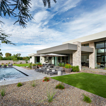 Modern Retreat - Rear Exterior + Pool