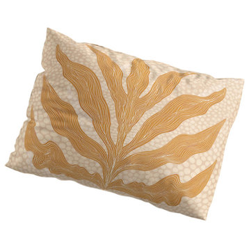 Deny Designs Sewzinski Yellow Seaweed Pillow Sham, King