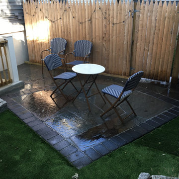 Somerville irregular flagstone patio
