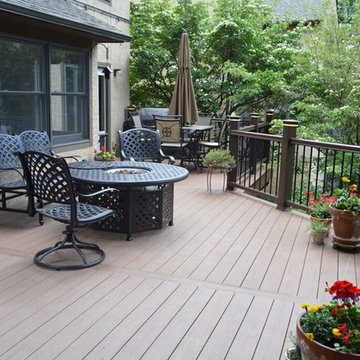 Timbertech Brown Oak with Timbertech Lighting