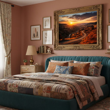 A Tranquil Trail Photorealistic Digital Art Eclectic Style Wall Art
