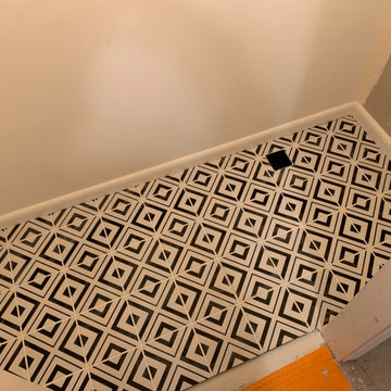 Laundry room tile floor