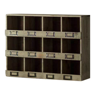 12 Compartment Freestanding or Wall Mounted Shadow Box / Display