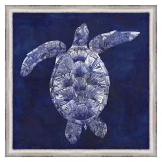 Sea Turtle Needlepoint Pillow