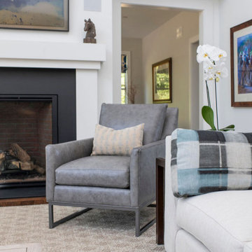 Clean,  modern living room