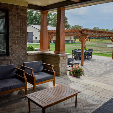 Backyard Paver Oasis + Firepit