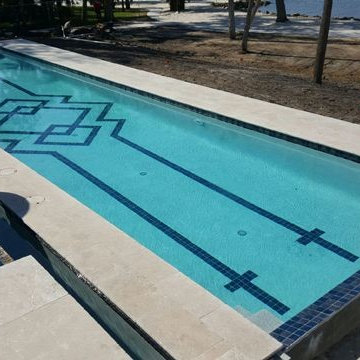 Luxury All Tile Steel Blue Pool & Spa