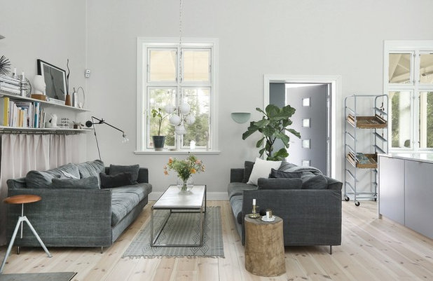 Scandinavian Living Room by Fastighetsbyrån