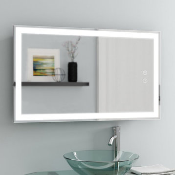 Radiant Dimmable LED Mirror with Defogger, 20"x30"x1.75"