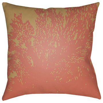Textures by Surya Poly Fill Pillow, Rose, 18' x 18'