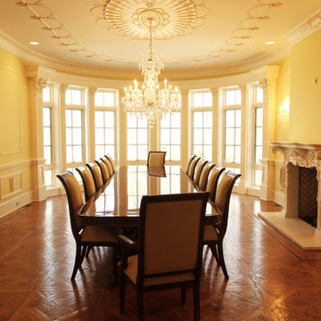 Extra Long American Made Mahogany Dining Room Table (LH 16) in Customer’s Home