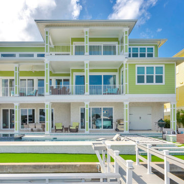 Custom Waterfront Coastal Home with Resort-Style Pool