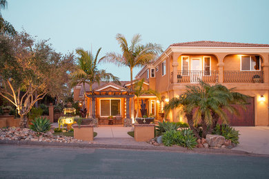Inspiration for a southwestern exterior home remodel in San Diego