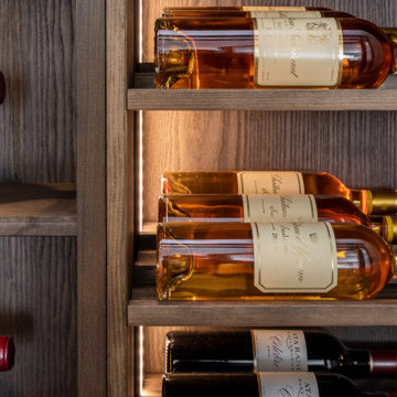 Residential Redwood Wine Wall - Chislehurst