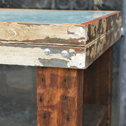 Reclaimed Bead Board Walls Studs & Ceiling Tiles - Table Tops And Bases