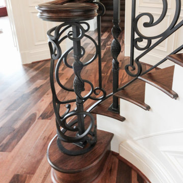 Project #74 | Circular Staircase with Hand-Forged Metal Panels