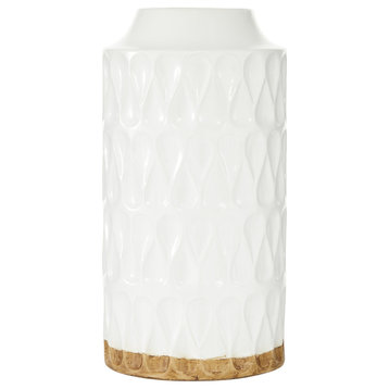 Contemporary White Porcelain Ceramic Vase 43285