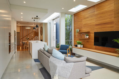 Contemporary living room in Wollongong.