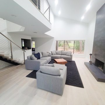 Living Room & Stairs Home Remodel - Balcones Village