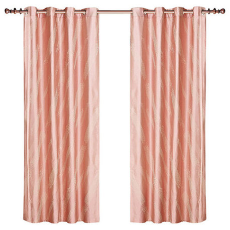 Dolce Mela DMC460 Window Treatments Damask Drapes Capri Curtain Panels