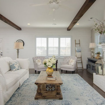 Transitional Farmhouse Window Treatments
