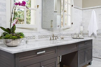 Inspiration for a transitional bathroom remodel in Los Angeles