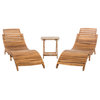 Safavieh Pacifica Indoor-Outdoor 3-Piece Lounge Set