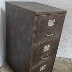Christie Reclaimed Vintage Industrial 1960s Steel 3 Drawer Filing Cabinet - Filing Cabinets