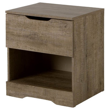 South Shore Holland 1-Drawer Nightstand, Weathered Oak