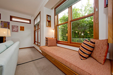 Design ideas for a scandinavian living room in Canberra - Queanbeyan.