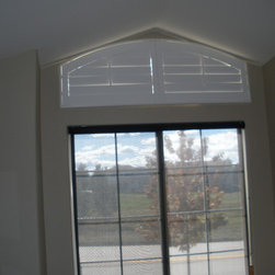 Arch Shaped PolyCore Shutter install - Interior Shutters