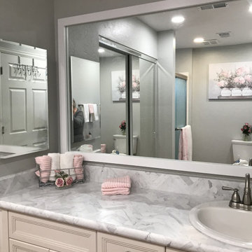 Meade White Framed Mirror