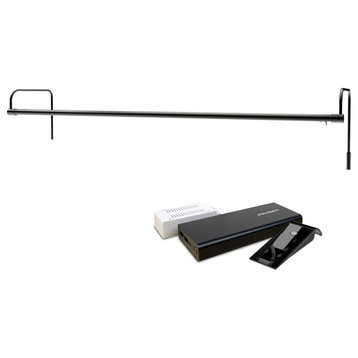 43" Tru-Slim Gallery Light, Black With Rechargeable Battery
