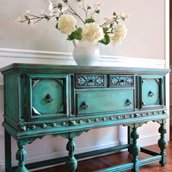 Hand Painted Antique John Stuart Buffet - Products