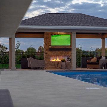 Wadsworth Structure, Fireplace, Outdoor Kitchen and Patio Project