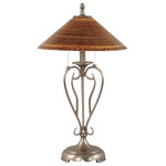 Toltec Lighting - Toltec Lighting 42-BN-414 Olde Iron - Two Light Table Lamp - Shade Included.