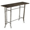Wall Console NATHANIEL Rustic Metal