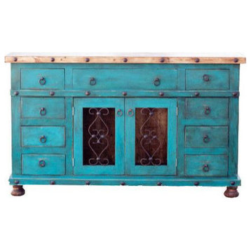 Azureus Vanity, 48x22x36, Center Drawer False